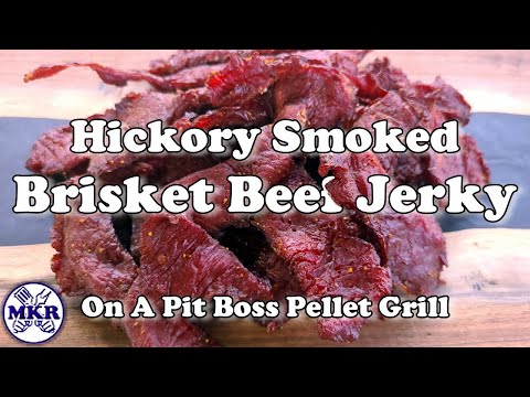 Hickory Smoked BRISKET Beef Jerky On A Pit Boss Pellet Grill