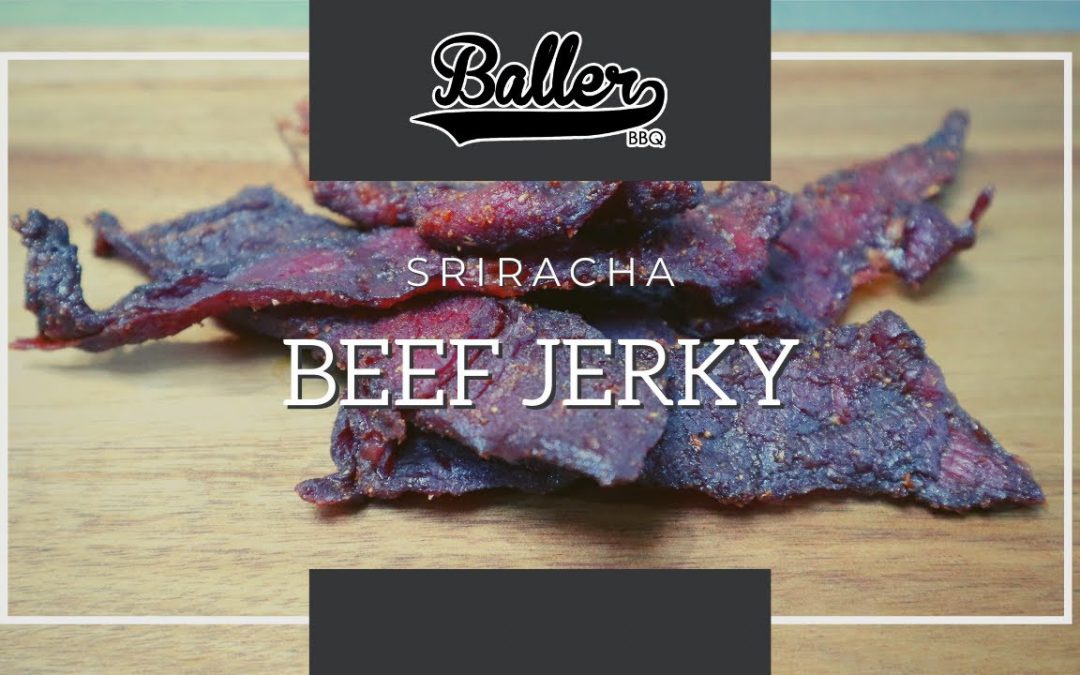 How to make Sriracha Beef Jerky On A Pit Boss Pellet Grill | BallerBBQ