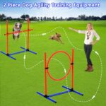 2sets Dog Agility Training Hurdles Set Adjustable Jumping Obstacles For Small Medium Large Dogs With Carry Bag 2 Sets 2 0 0