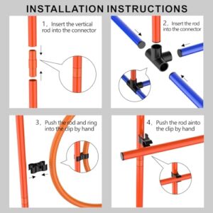 2sets Dog Agility Training Hurdles Set Adjustable Jumping Obstacles For Small Medium Large Dogs With Carry Bag 2 Sets 2 0 2