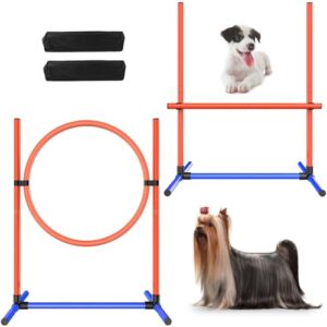 2sets Dog Agility Training Hurdles Set Adjustable Jumping Obstacles For Small Medium Large Dogs With Carry Bag 2 Sets 2 0
