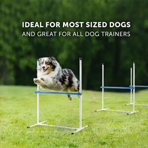 4 Pack Adjustable Dog Agility Jumps With Carry Bag Dog Agility Equipment 0 2