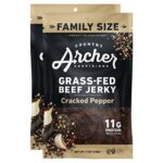 Beef Cracked Pepper Beef Jerky By Country Archer 100 Grass Fed Gluten Free Msg Nitritenitrate Free No Preservatives 7oz 2pk 0