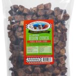 Bison Cubes Pure Bison Dog Treats All Natural Treats For Dogs Vet Approved Single Ingredient Grain Free Healthy Nutritious Real Meat Low Calorie Treats For Dogs Bison Lung 16oz 0