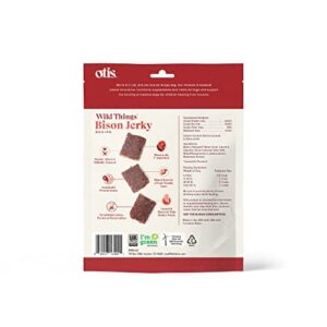 Bison Jerky For Dogs Protein Packed Pasture Raised Grass Fed Bison Jerky Dog Treats Healthy Dog Treats Wild Things 4 Ounce Bag 0 0