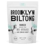 Brooklyn Biltong Air Dried Grass Fed Beef Snack South African Beef Jerky Whole30 Approved Paleo Keto Gluten Free Sugar Free Made In Usa 8 Oz Bag Naked 0
