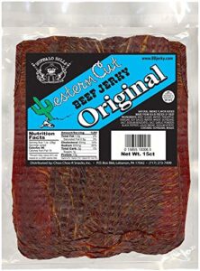 Buffalo Bills Original Western Cut Big Slab Beef Jerky 15 Beef Jerky Slabs Per Bag 0