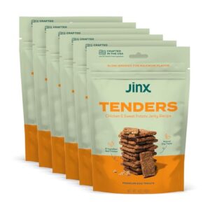 Chicken Tenders Natural Soft Jerky Dog Treats Made With Slow Smoked Real Chicken Sweet Potato For Puppies Adult And Senior Dogs 6 Pack 5 Oz Bag Value Pack 0
