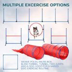 Complete Deluxe Dog Agility Training Equipment Set 2 Dog Jumps Hurdle Blind 2 Standard Tunnels And 6 Weave Poles Premium Dog Agility Exercise Set With Easy Fun Carry Case 0 2