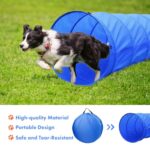 Dog Agility Course Backyard Set Dog Agility Training Equipment Indooroutdoor Dog Obstacle Course Kit Dog Tunnel Adjustable Hurdles Jump Ring Weave Poles Pause Box Dog Toys And Storage Bag 0 4