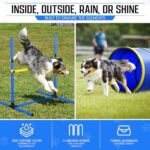 Dog Agility Equipment Portable Dog Agility Course Backyard Set With 9ft Dog Tunnel Weave Poles Hoop Dog Jumps Collapsible Water Bowl More Dog Training Kit For Indoor Outdoor 0 3