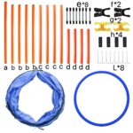 Dog Agility Training Equipment Obstacle Agility Training Starter Kit For Doggie Including Tunnel 13 Weave Poles Adjustable Hurdle Jump Ring Pause Box And Carrying Bagblue 0 3