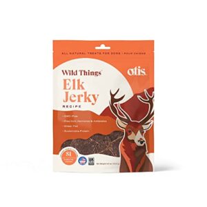 Elk Jerky For Dogs Protein Packed Pasture Raised Grass Fed Elk Jerky Dog Treats Healthy Dog Treats Wild Things 4 Ounce Bag 0