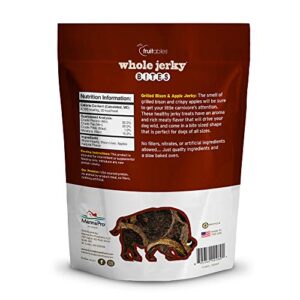 Fruitables Dog Treats Whole Jerky Bites Grilled Bison Dog Treats Healthy Dog Treats 5 Ounces 0 0