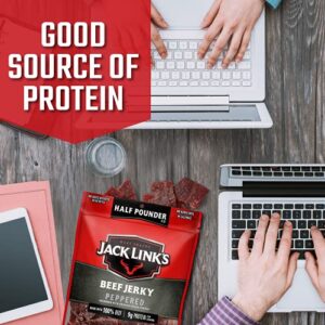 Jack Links Beef Jerky Peppered 12 Pounder Bag Flavorful Football Game Day Snacks 9g Of Protein And 80 Calories Made With Premium Beef 96 Fat Free No Added Msg Or Nitratesnitrites 0 0