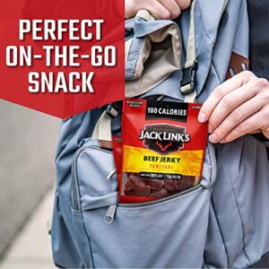 Jack Links Beef Jerky Variety Includes Original And Teriyaki Flavors On The Go Snacks 13g Of Protein Per Serving 9 Count Of 125 Oz Bags 0 0