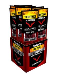 Jack Links Premium Cuts Beef Steak Teriyaki Great Snack With 9g Of Protein And 9g Of Carbs Per Serving Made With Premium Beef 1 Ounce Pack Of 12 0