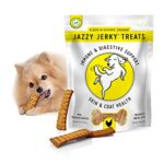 Jazzy Jerky Treats Cluck A Licious Chicken With Prebiotics For Gut Immune Health Omega 3s 6s For Skin Coat Health Made In The Usa 10 Oz 0