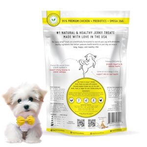 Jazzy Jerky Treats Cluck A Licious Chicken With Prebiotics For Gut Immune Health Omega 3s 6s For Skin Coat Health Made In The Usa 10 Oz 0 4