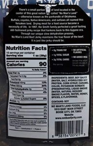 No Mans Land Hot Beef Jerky High Protein Low Calorie Low Carb Beef Snack 16oz Bag 0 4