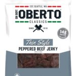 Oh Boy Oberto Classics Thin Style Peppered Beef Jerky 22 Ounce Pack Of 8 0 0
