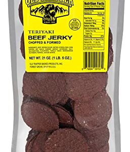 Old Trapper Teriyaki Double Eagle Beef Jerky Real Wood Smoked 10g Of Protein 1 Bag 80 Pieces 0