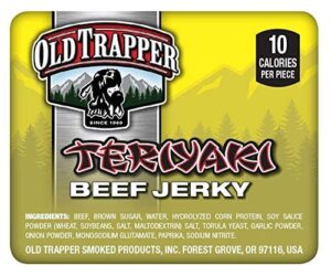 Old Trapper Teriyaki Double Eagle Beef Jerky Real Wood Smoked 10g Of Protein 1 Bag 80 Pieces 0 3