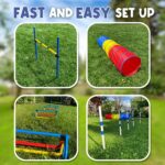 Paw Dog Agility Training Equipment Dog Agility Course Backyard Set Agility Course For Dogs Outdoor Dog Obstacle Course Equipment Dog Tunnels And Tubes For Small Dogs 9ft Heavy Duty Play Tunnel 0 1