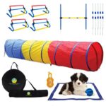 Paw Dog Agility Training Equipment Dog Agility Course Backyard Set Agility Course For Dogs Outdoor Dog Obstacle Course Equipment Dog Tunnels And Tubes For Small Dogs 9ft Heavy Duty Play Tunnel 0