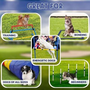 Paw Dog Agility Training Equipment Dog Agility Course Backyard Set Agility Course For Dogs Outdoor Dog Obstacle Course Equipment Dog Tunnels And Tubes For Small Dogs 9ft Heavy Duty Play Tunnel 0 2