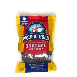 Pacific Gold Original Beef Jerky 1 Pound Bag 16 Count 0