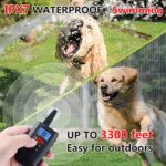 Paipaitek No Shock Dog Training Collar 3300ft Range Vibrating Dog Collar Ipx7 Waterproof Dog Training Collar With Remote Only Sound And Vibration Collar For Training Dogs 0 1