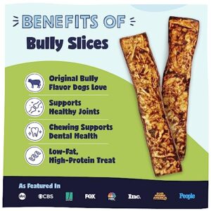 Pawstruck Bully Slices Premium Rawhide Chew Sticks Beef Flavor Low Fat High Protein Treat For Small Medium Large Dogs No Artificial Ingredients 1 Lb Bag Packaging May Vary 0 0