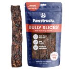 Pawstruck Bully Slices Premium Rawhide Chew Sticks Beef Flavor Low Fat High Protein Treat For Small Medium Large Dogs No Artificial Ingredients 1 Lb Bag Packaging May Vary 0