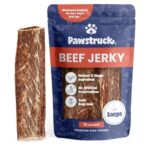 Pawstruck Premium Beef Jerky Dog Treat Chews Large 10 Strips Support Hip Joint Health Naturally Rich In Glucosamine Chondroitin No Added Preservatives 15 Count Packaging May Vary 0