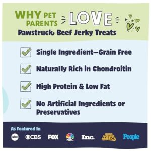 Pawstruck Premium Beef Jerky Dog Treat Chews Medium 4 6 Strips Support Hip Joint Health Naturally Rich In Glucosamine Chondroitin No Added Preservatives 25 Pack Packaging May Vary 0 2