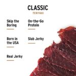 Peoples Choice Beef Jerky Classic Teriyaki Big Slab Whole Muscle Premium Cuts Bulk Jerky Package Thin Sheets Low Sodium Low Salt High Protein Meat Snack 15 Slabs 1 Bag 0 3