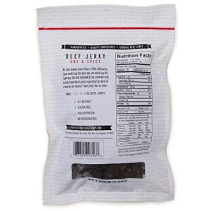 Peoples Choice Beef Jerky Old Fashioned Hot Spicy Healthy Sugar Free Zero Carb Gluten Free Keto Friendly High Protein Meat Snack Dry Texture 1 Pound 16 Oz 1 Bag 0 0