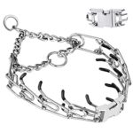 Prong Pinch Collar For Dogs Adjustable Training Collar With Quick Release Buckle For Small Medium Large Dogspacked With Two Extra Links Ml18 23 Neck 300mm 0