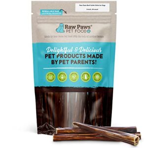 Raw Paws Beef Gullet Sticks For Dogs 6 Inch 10 Ct Free Range Cows Raised Without Antibiotics Or Added Hormones Gullet Sticks For Small Dogs To Large Dogs Beef Esophagus Dog Treats 0