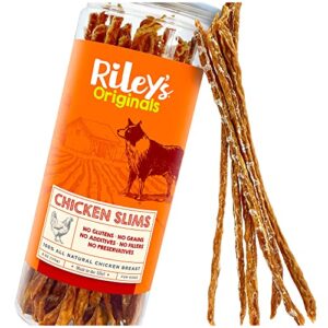 Rileys Chicken Strips For Dogs Usa Sourced Single Ingredient Dog Treat Dehydrated Real Meat Dog Treats Natural Chicken Sticks Dog Jerky Treats 6 Oz 0