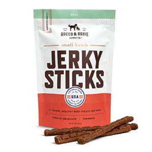 Rocco Roxie Jerky Dog Treats Made In Usa Healthy Treats For Potty Training High Value Real Meat Slow Roasted Snacks For Small Medium Large Dogs Puppies Soft Chews 1 Pound Pack Of 1 0