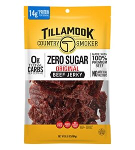 Tillamook Country Smoker Keto Friendly Zero Sugar Beef Jerky Original 65 Ounce 0