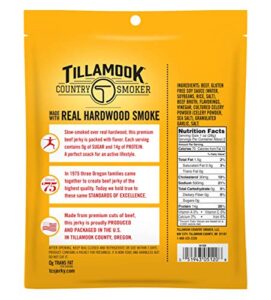 Tillamook Country Smoker Zero Sugar Keto Friendly Beef Jerky Original 22 Ounce 0 0